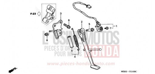 BEQUILLE VTR1000FX de 1999